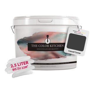 A.S. Création Wandfarbe The Color Kitchen Casual Caviar Schwarz 2,5 l matt hohe Deckkraft