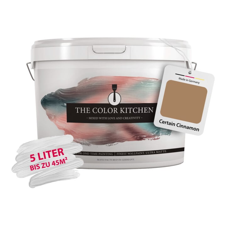 A.S. Création Wandfarbe The Color Kitchen Certain Cinnamon Braun Matt 5,00 l Hohe Deckkraft