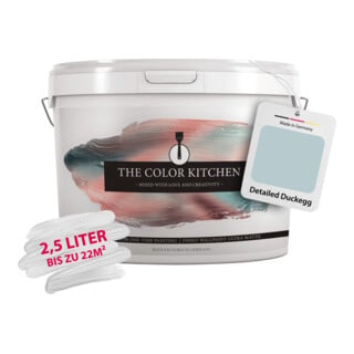 A.S. Création Wandfarbe The Color Kitchen Detailed Duckegg Grün Matt 2,5 l Hohe Deckkraft