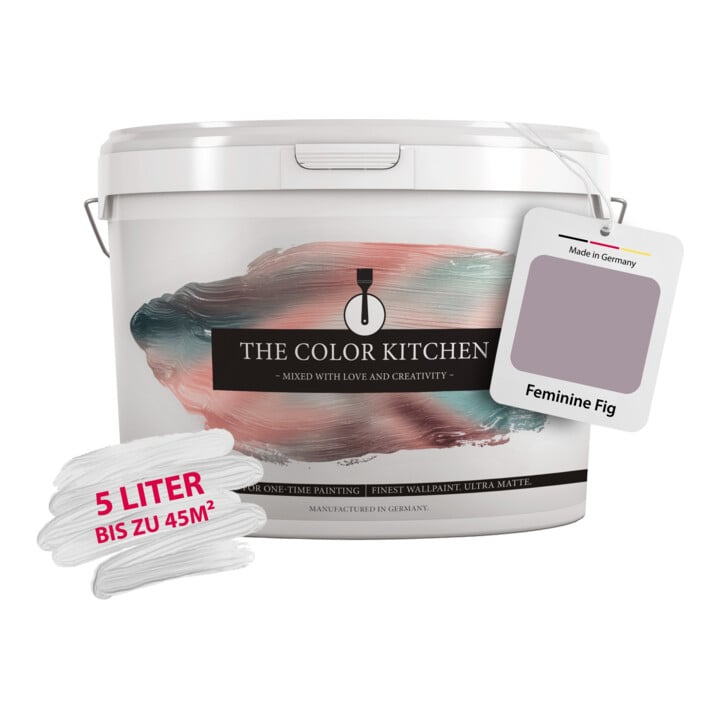 A.S. Création Wandfarbe The Color Kitchen Feminine Fig Violett Hohe Deckkraft Matt 5,00 l