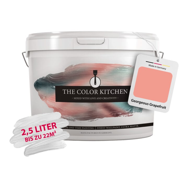 A.S. Création Wandfarbe The Color Kitchen Georgeous Grapefruit Pink 2,5 l matt hohe Deckkraft