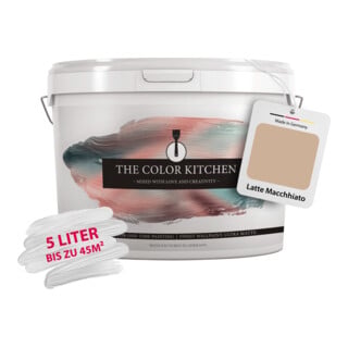 A.S. Création Wandfarbe The Color Kitchen Latte Macchhiato Braun Matt 5,00 l Hohe Deckkraft