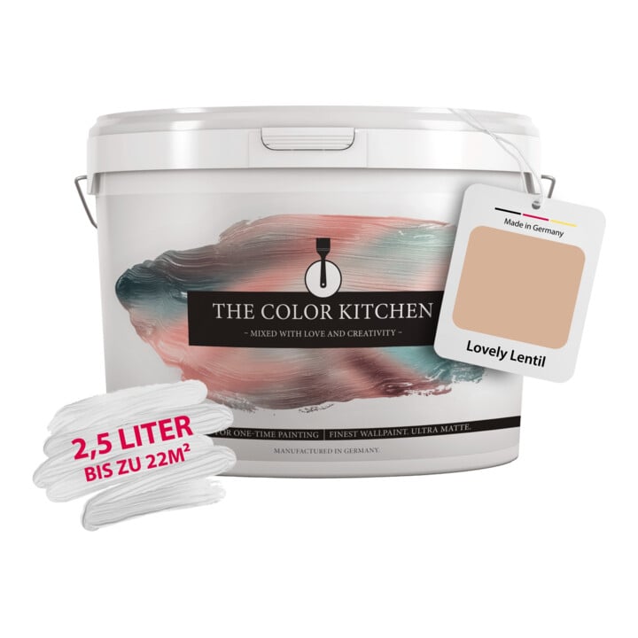 A.S. Création Wandfarbe The Color Kitchen Lovely Lentil Orange Matt 2,5 l Hohe Deckkraft