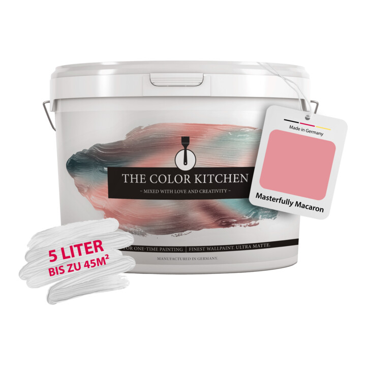 A.S. Création Wandfarbe The Color Kitchen Masterfully Macaron Pink 5,00 l matt hohe Deckkraft