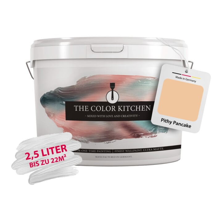 A.S. Création Wandfarbe The Color Kitchen Pithy Pancake Beige Hohe Deckkraft Matt 2,5 l