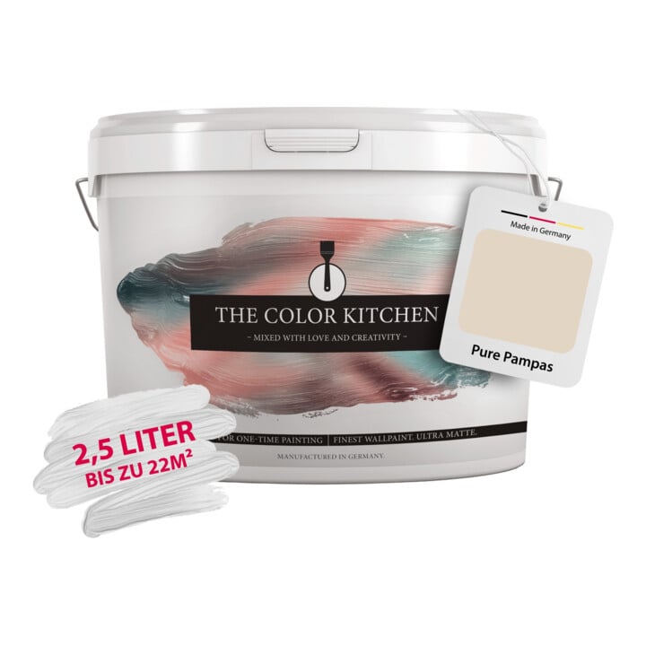 A.S. Création Wandfarbe The Color Kitchen Pure Pampas Beige 2,5 l matt hohe Deckkraft