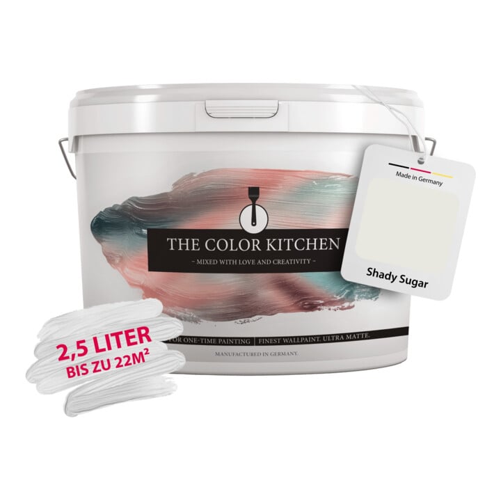 A.S. Création Wandfarbe The Color Kitchen Shady Sugar Creme Matt 2,5 l Hohe Deckkraft