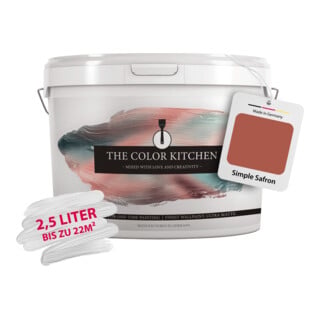 A.S. Création Wandfarbe The Color Kitchen Simple Safron Rot 2,5 l matt hohe Deckkraft