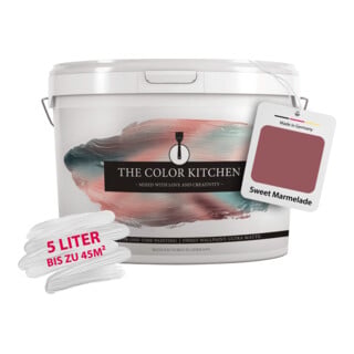 A.S. Création Wandfarbe The Color Kitchen Sweet Marmelade Rot Matt 5,00 l Hohe Deckkraft