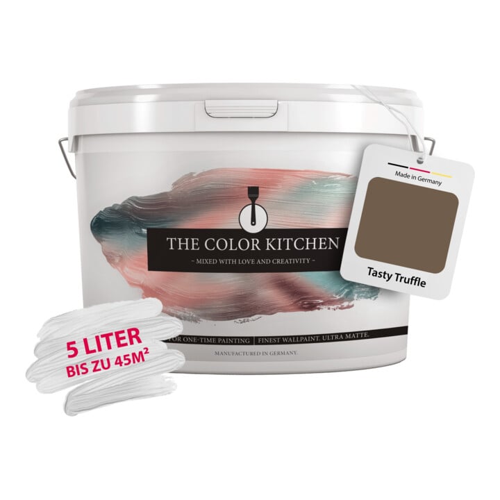 A.S. Création Wandfarbe The Color Kitchen Tasty Truffle Braun Matt 5,00 l Hohe Deckkraft