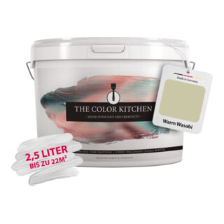 A.S. Création Wandfarbe The Color Kitchen Warm Wasabi Grün 2,5 l Matt hohe Deckkraft