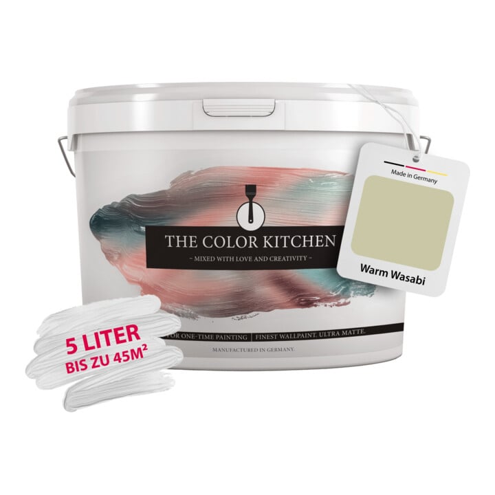 A.S. Création Wandfarbe The Color Kitchen Warm Wasabi Grün 5,00 l matt hohe Deckkraft