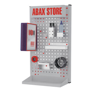ABAX® Store Board Lochplatte Mod. 11 RAL 7035 bestückt