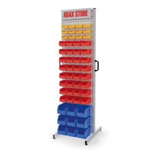 ABAX® Store Station stationär einseitig Mod. 4 RAL 7035/7035 bestückt