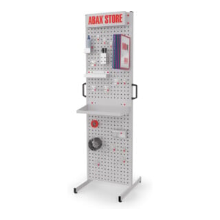 ABAX® Store Station stationär Mod. 9 beidseitig RAL 7035 bestückt