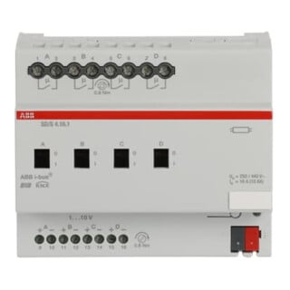 ABB Actionneur de commutation/dimmage REG SD/S4.16.1 4 canaux 16A