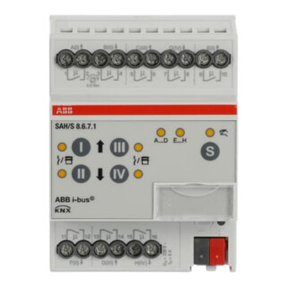 ABB Actionneur de commutation/volet roulant REG SAH/S8.6.7.1 8 canaux 6A
