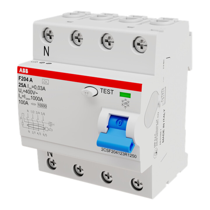 ABB Disjoncteur différentiel pro M Compact F204A-25/0,03L