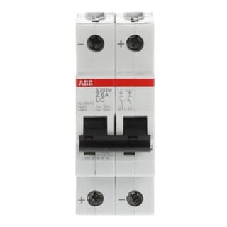 ABB Disjoncteur S202M-Z6UC 10kA 6A 2 pôles Caractéristique Z