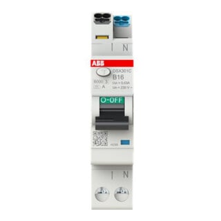 ABB FI/LS-Schalter DSX301C 6kA 1P+N 30mA B16 A30