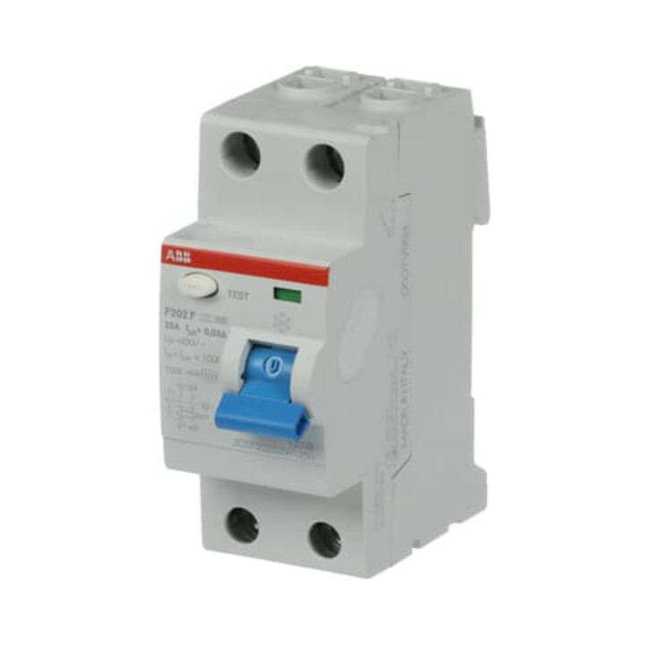 ABB Interrupteur différentiel 2p Type F F202F-25/0,03 25A 30mA