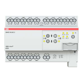 ABB Stotz S&J Actionneur commutateur/store 16 canaux 16A, REG SAH/S16.16.7.1