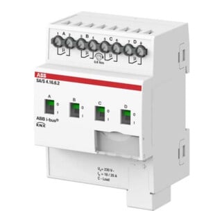 ABB Stotz S&J Actionneur de commutation 4 canaux 16A, charge C REG SA/S4.16.6.2