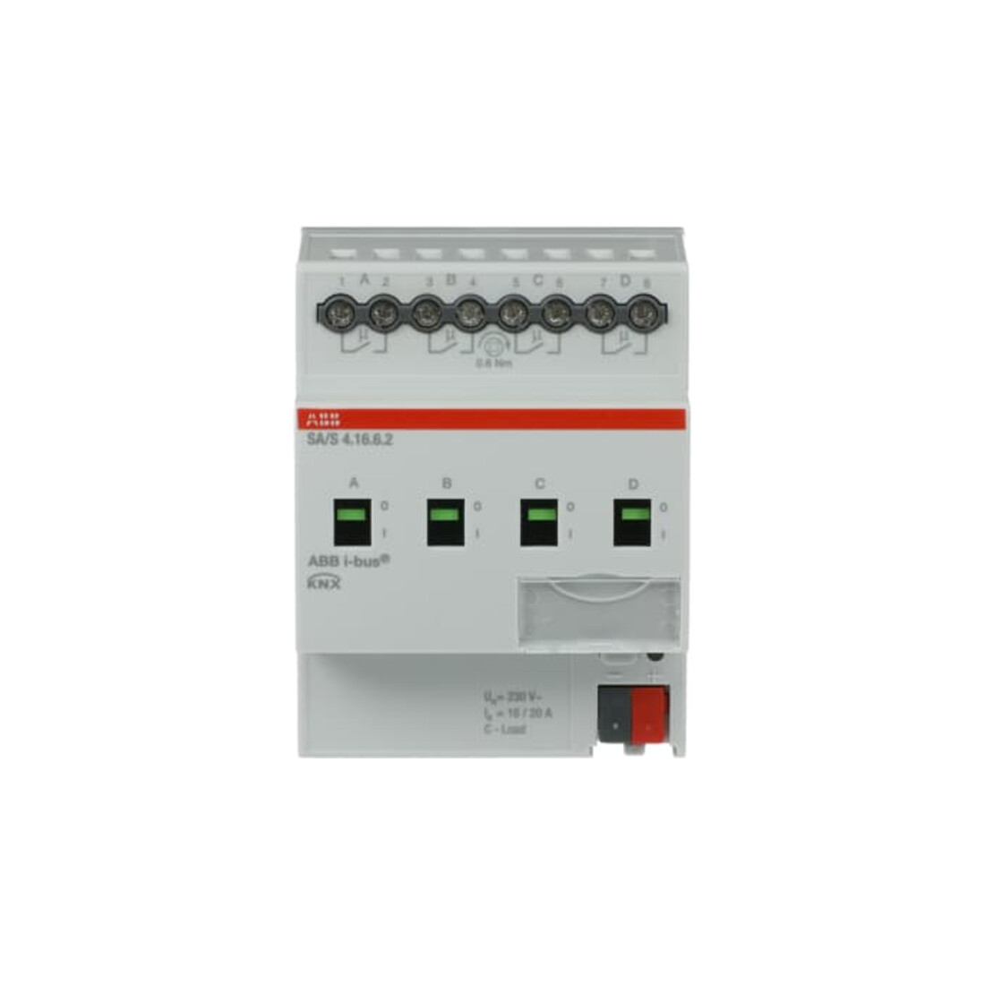 ABB Stotz S&J Actionneur de commutation 4 canaux 16A, charge C REG SA/S4.16.6.2