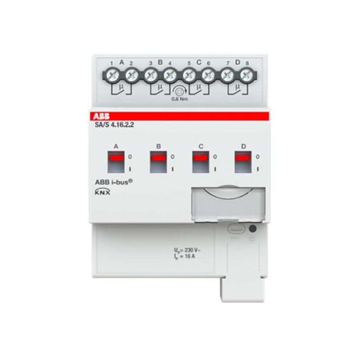 ABB Stotz S&J Actionneur de commutation 4 canaux, 16A, REG SA/S4.16.2.2