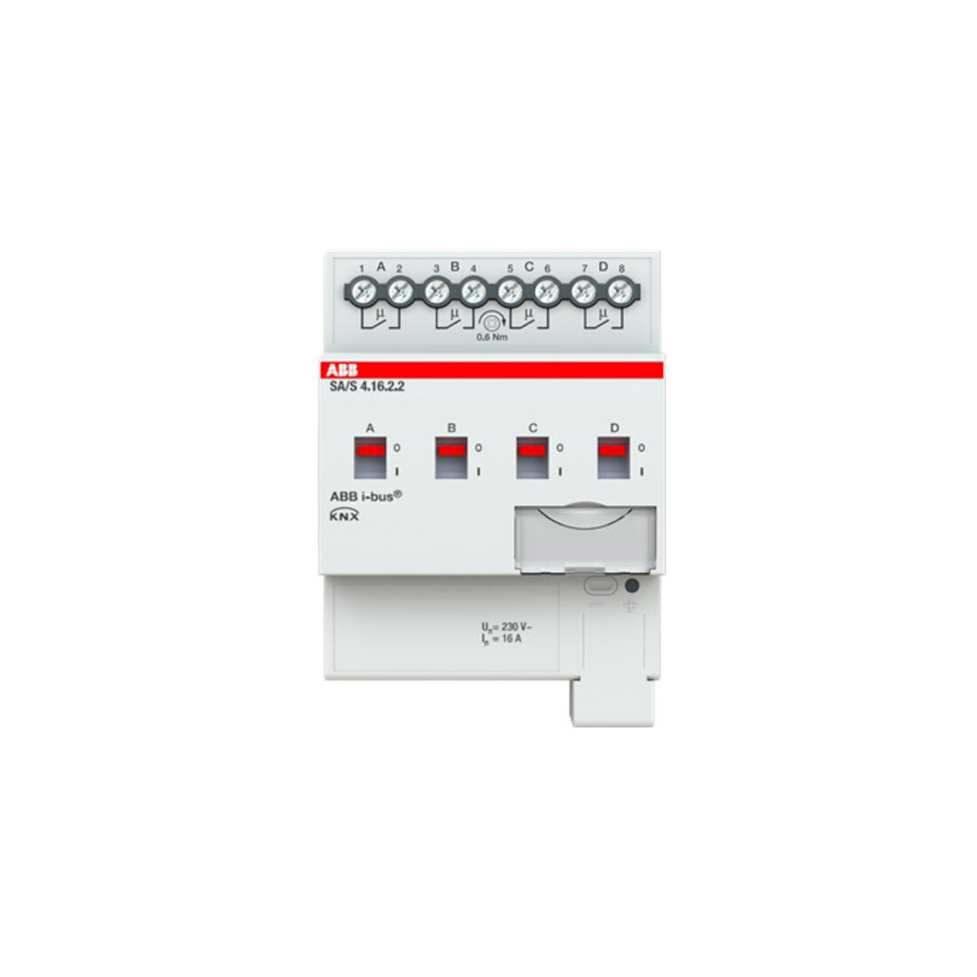 ABB Stotz S&J Actionneur de commutation 4 canaux, 16A, REG SA/S4.16.2.2