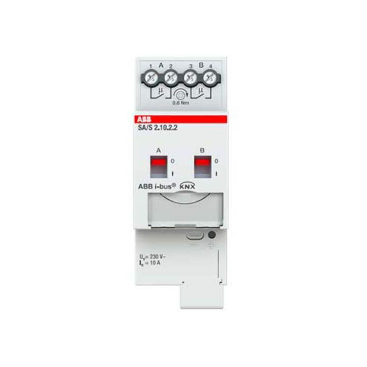 ABB Stotz S&J Actionneur de commutation double, 10A, REG SA/S2.10.2.2