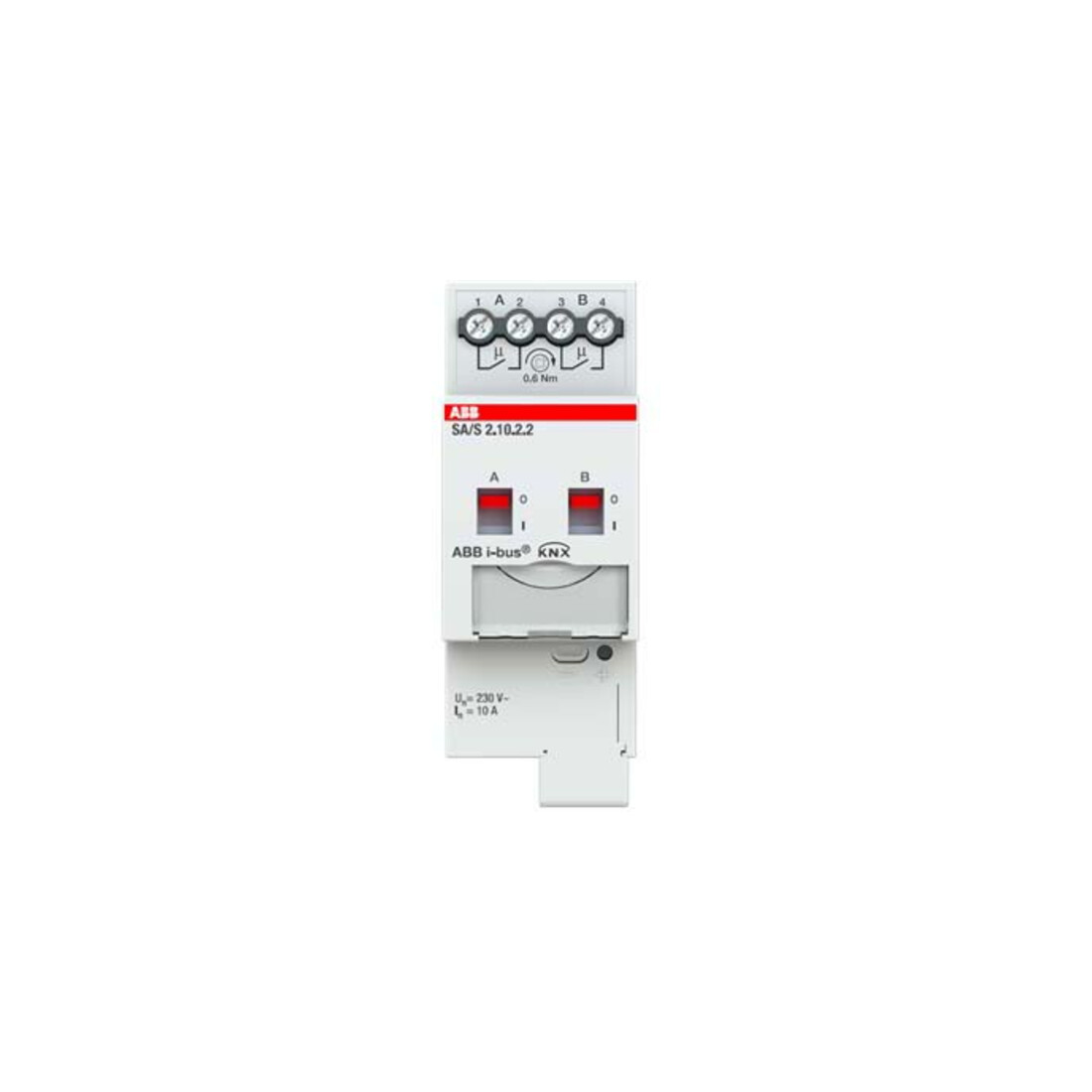 ABB Stotz S&J Actionneur de commutation double, 10A, REG SA/S2.10.2.2