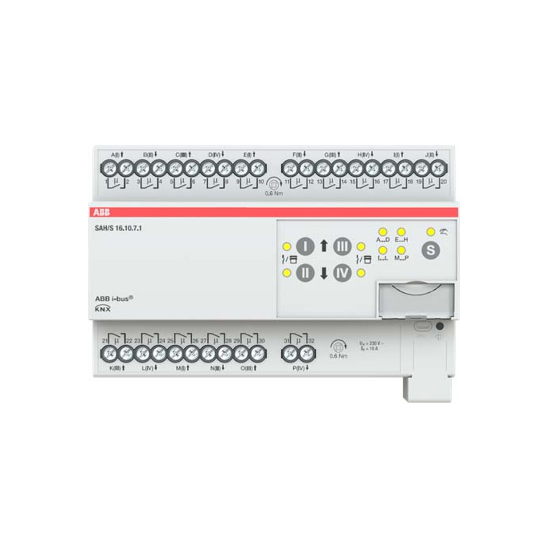 ABB Stotz S&J Actionneur de commutation/store 16 canaux 10A, REG SAH/S16.10.7.1