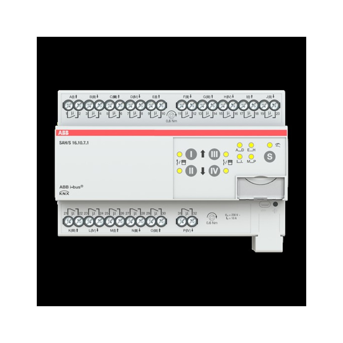 ABB Stotz S&J Actionneur de commutation/store 16 canaux 10A, REG SAH/S16.10.7.1