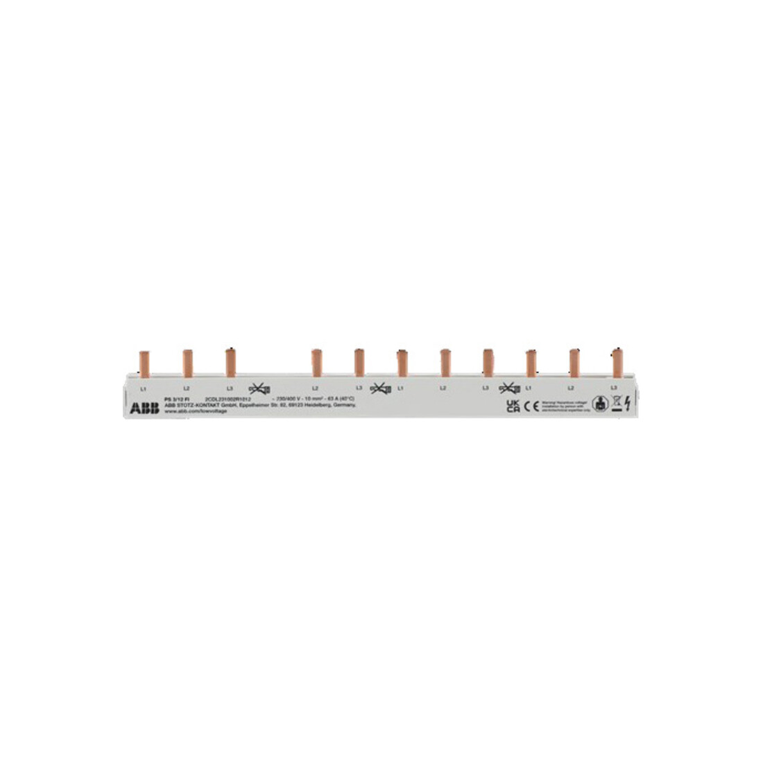 ABB Stotz S&J Barrette de connexion PS3/12FI