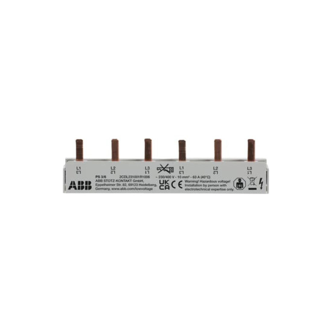 ABB Stotz S&J Barrette de répartition proM Compact PS3/6