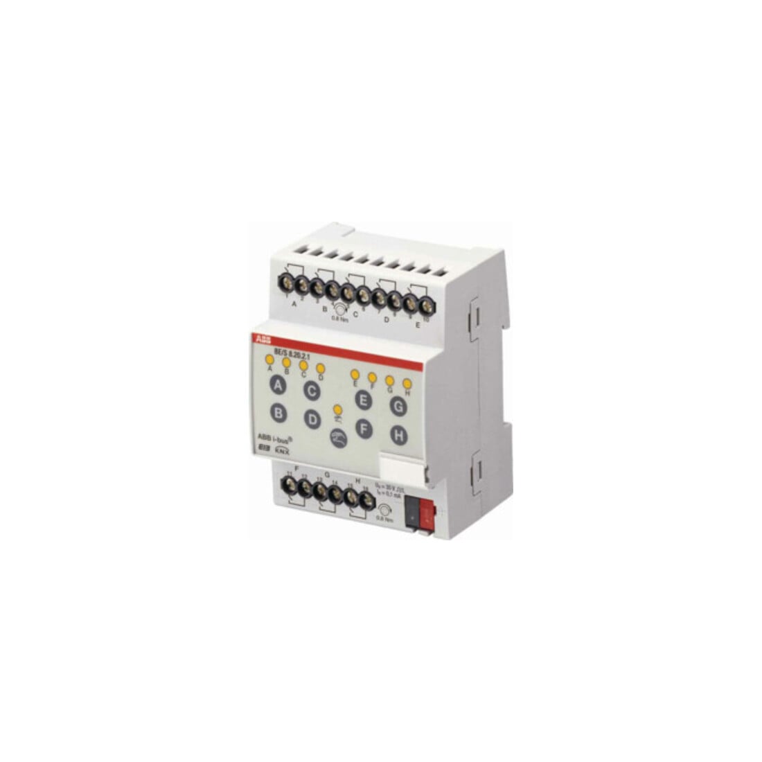 ABB Stotz S&J Binäreingang 8-fach 10-230 V REG BE/S8.230.2.1