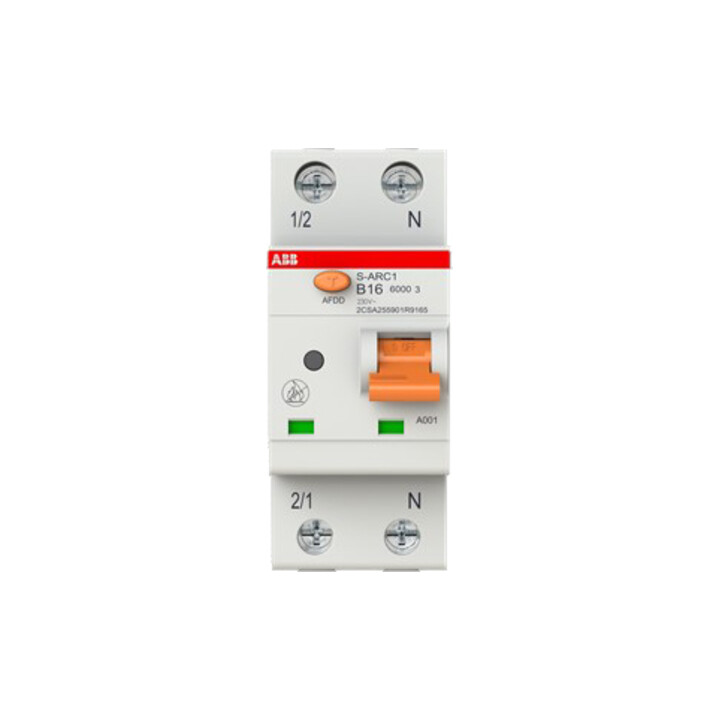 ABB Stotz S&J Brandschutzschalter B16, 6kA, 1P+N S-ARC1 B16