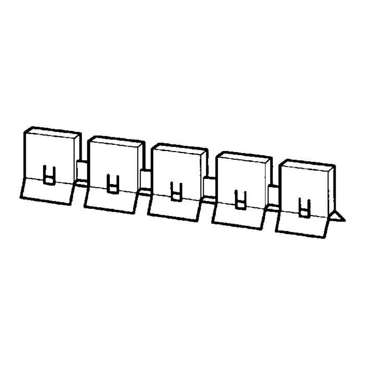 ABB Stotz S&J Capuchons de protection tactile 5 pièces SZ-BSK5