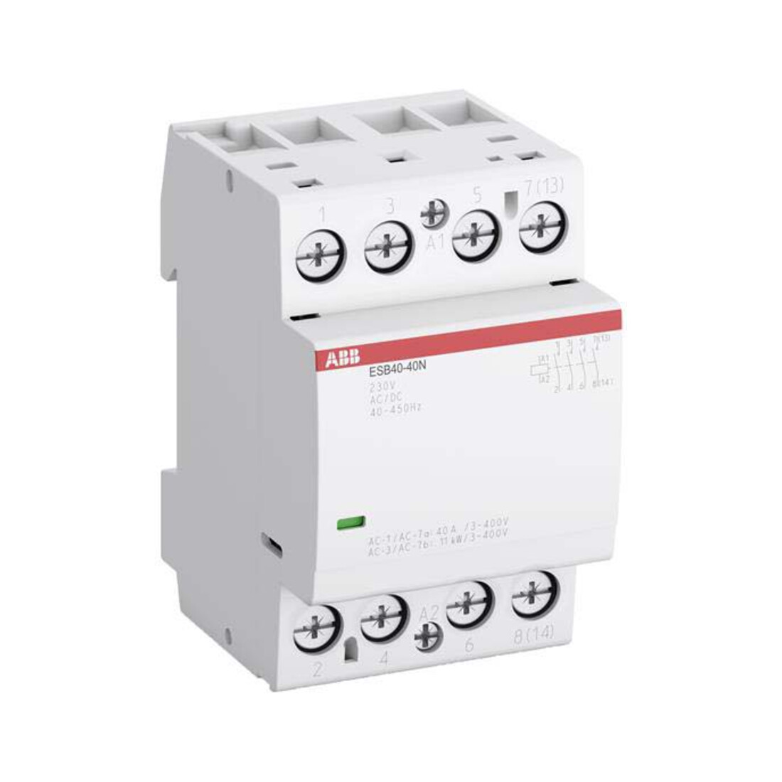ABB Stotz S&J Contacteur d'installation 40A 230V AC/DC ESB40-40N-06