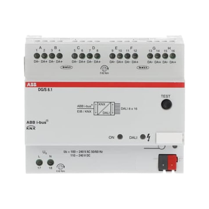 ABB Stotz S&J DALI-Gateway REG 8-fach DG/S8.1