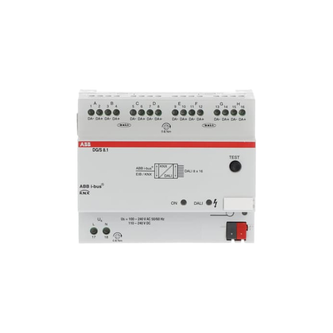 ABB Stotz S&J DALI-Gateway REG 8-fach DG/S8.1