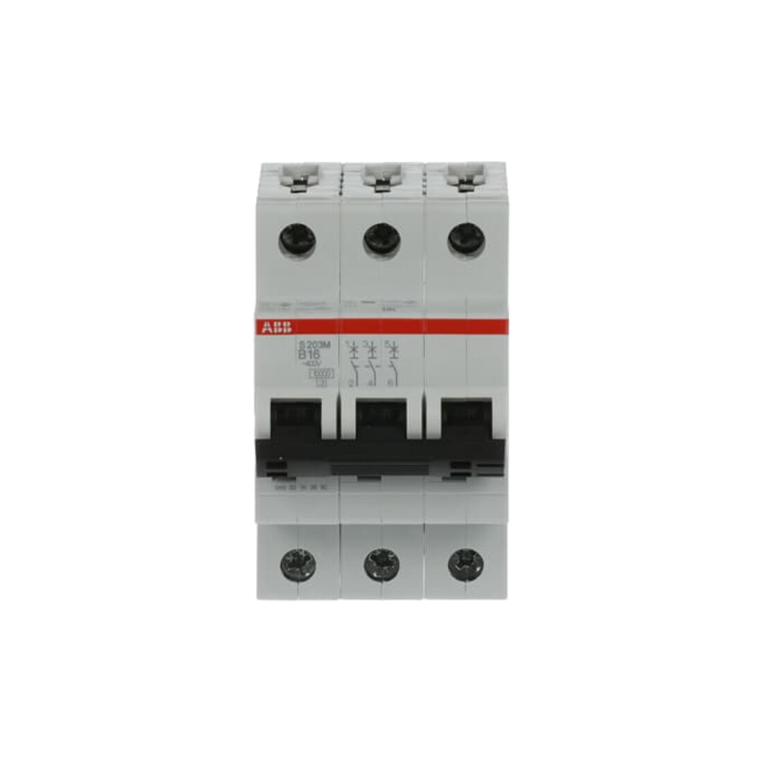 ABB Stotz S&J Disjoncteur 10kA 16A B 3p S203M-B16
