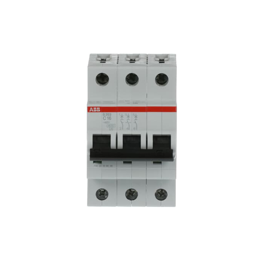 ABB Stotz S&J Disjoncteur 6kA 16A C 3p S203-C16