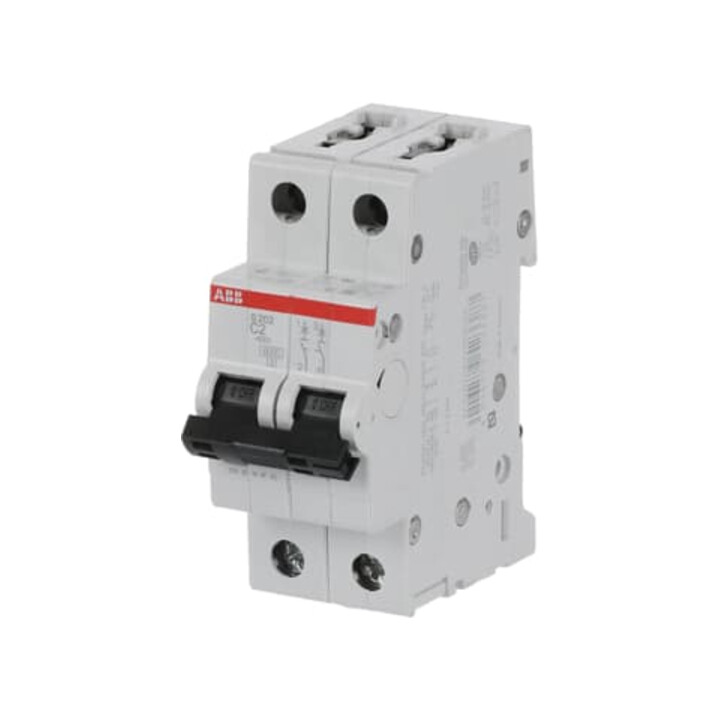 ABB Stotz S&J Disjoncteur 6kA 2A C 2p S202-C2