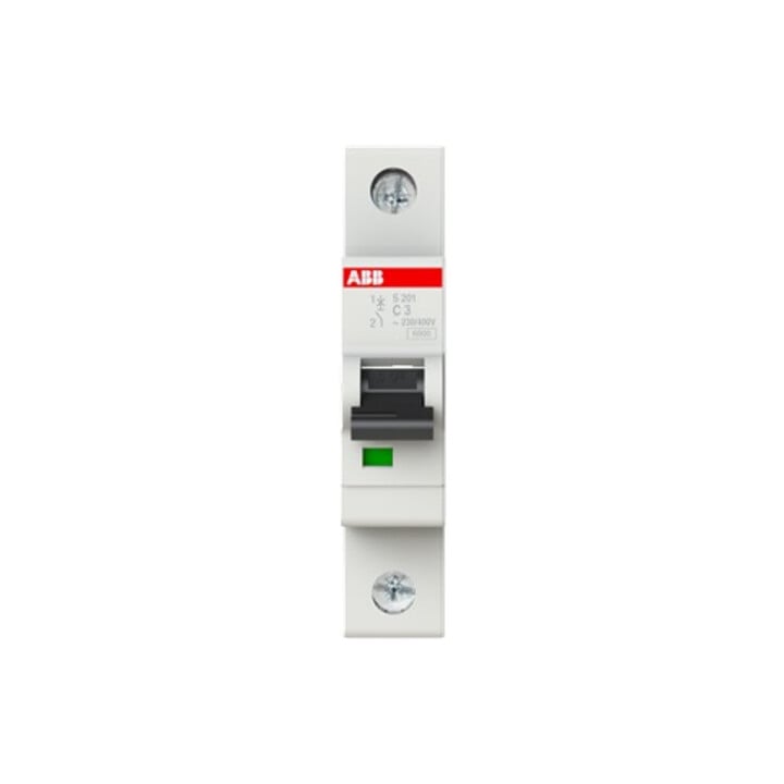 ABB Stotz S&J Disjoncteur 6kA 3A C 1p S201-C3