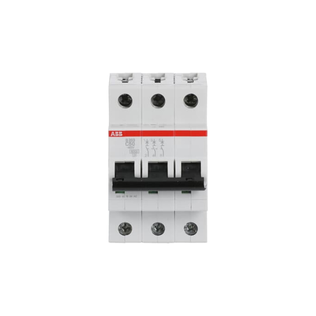 ABB Stotz S&J Disjoncteur 6kA 50A C 3p S203-C50