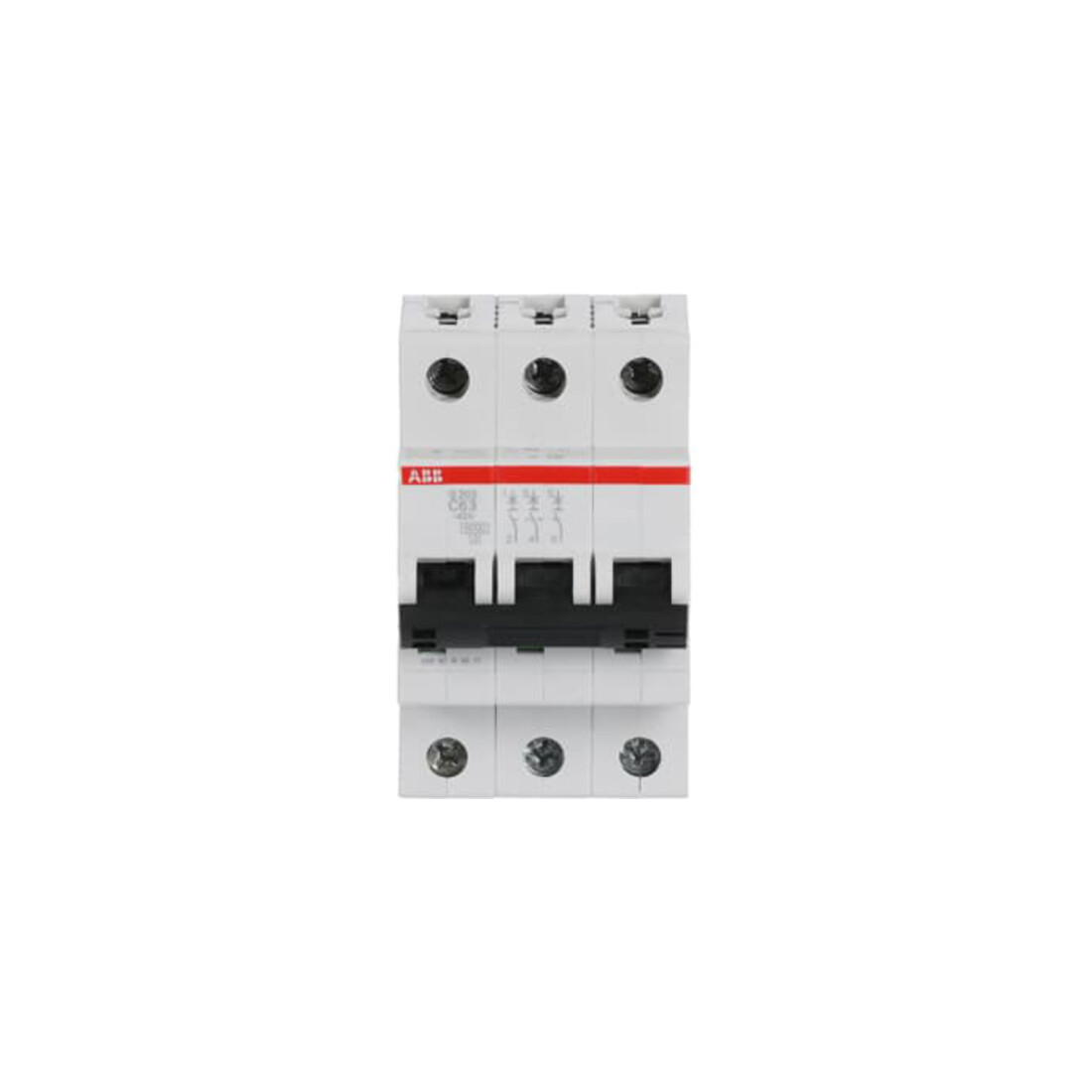 ABB Stotz S&J Disjoncteur 6kA 63A C 3p S203-C63