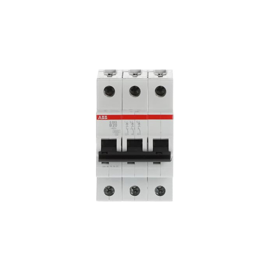 ABB Stotz S&J Disjoncteur B, 6kA, 20A, 3P S203-B20