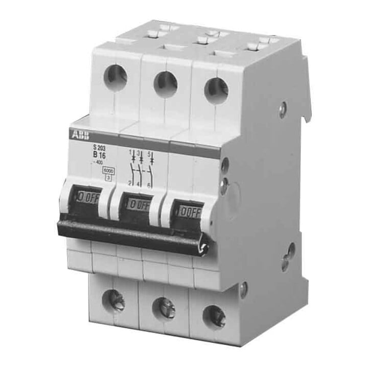 ABB Stotz S&J Disjoncteur B, 6kA, 32A, 3P S203-B32